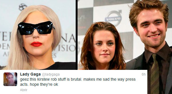 Lady Gaga comentó sobre infidelidad de Kristen Stewart