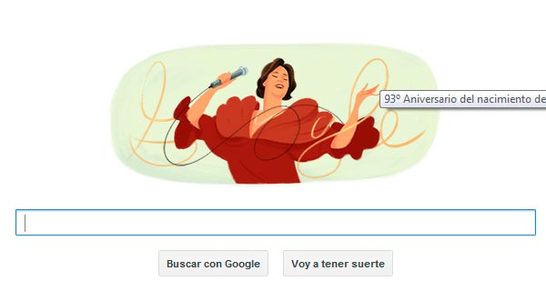Google homenajea al Perú Chabuca con 'doodle'