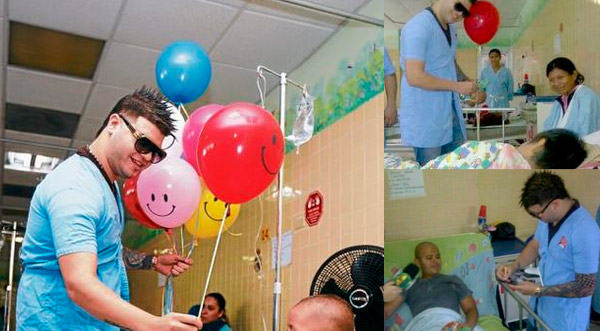 FOTOS: Farruko lleva alegría a niños con cáncer