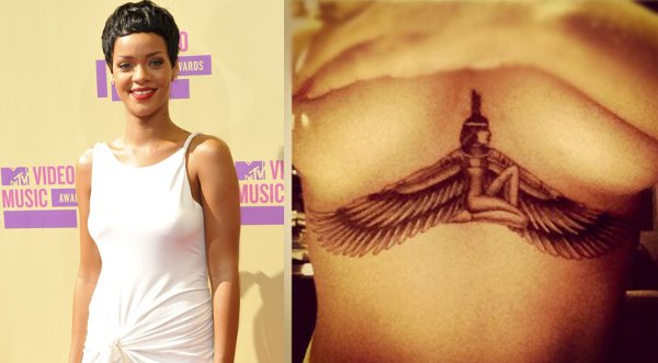 Rihanna explica el significado de sus tatuajes