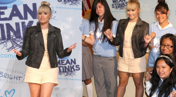 Demi Lovato es embajadora de campaña Anti-Bullying