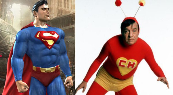 Superman vs Chapulín ¿Quién es tu favorito?