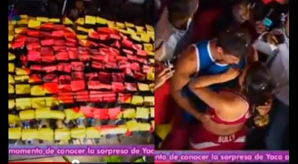 Video: Yaco hizo locura de amor para Sully Sáenz en 'Esto es Guerra'