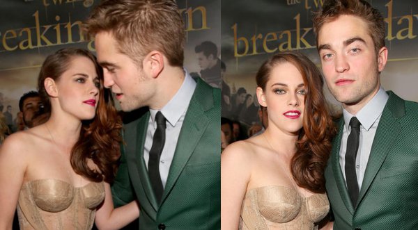 Fotos y video: Robert Pattinson y Kristen Stewart juntos en premiere de Amanecer Parte 2