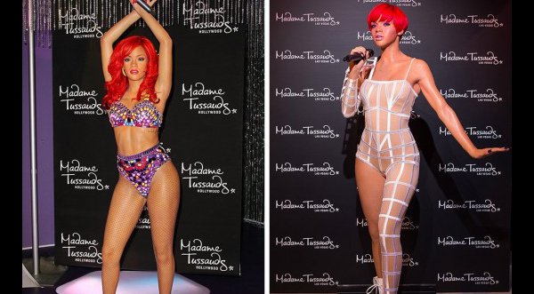 Rihanna sexy en estatuas de cera en el Museo de Madame Tussauds