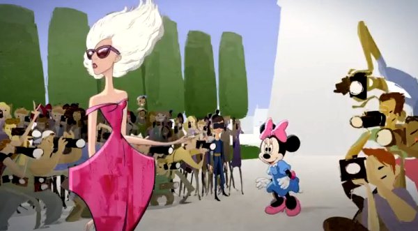 Video: Minnie Mouse conoce a Lady Gaga