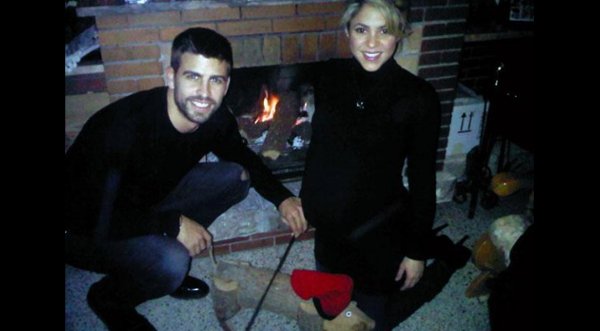 Shakira pasó la navidad junto a la familia de Piqué