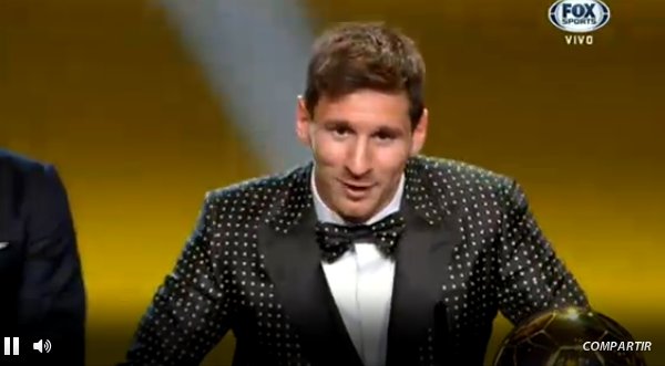 Video: ¡Lionel Messi se llevó el Balón de Oro!