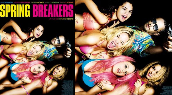 Selena Gomez y Vanessa Hudgens lucen sexy en póster de Spring Breakers