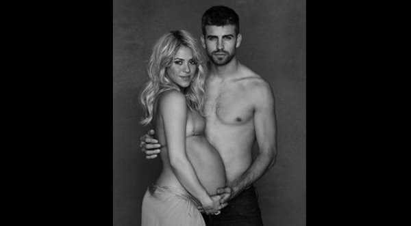 FOTOS: Shakira y Piqué en sesión de fotos 'semidesnuda' para campaña de Unicef