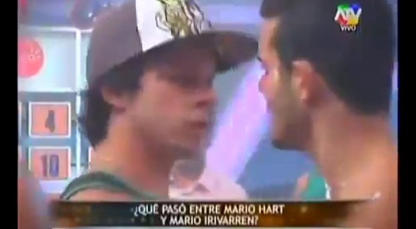 VIDEO: Así fue la bronca entre Mario Hart y Mario Irrivaren en Combate