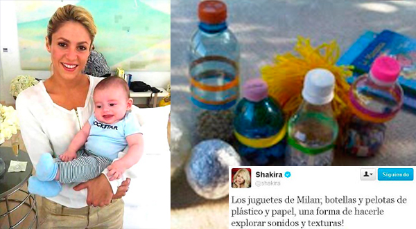 Shakira muestra juguetes de Milan
