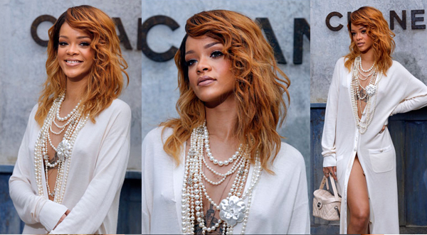 Rihanna en sensual vestido escotado de Chanel
