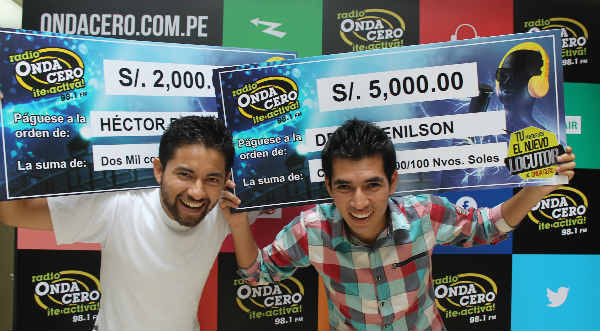 Onda Cero premió a los ganadores del 1er reality radial del Perú