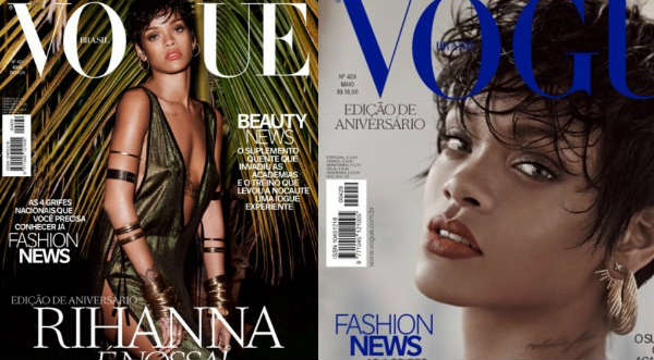 Rihanna posa en 'topless' para conocida revista en Brasil