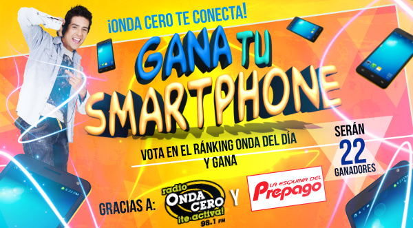 ¡Onda Cero te regala Smarthphones! Vota por tu canción favorita y gana