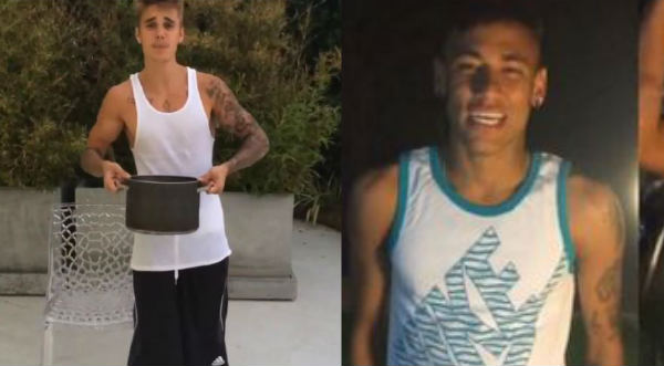 Justin Bieber, Ronaldo, Neymar y JLo se unen a la onda del 'baldazo helado'
