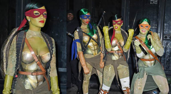 techo tira Napier Rihanna sorprende con singular disfraz de 'Tortuga Ninja'- FOTOS |  Entretenimiento | Radio Onda Cero