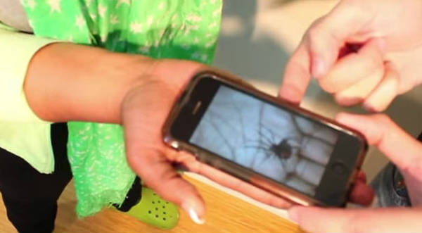 Checa el viral de la araña que aparece en la pantalla del celular - VIDEO