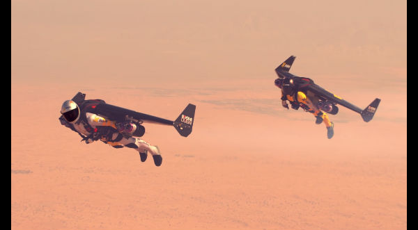 ¡Impresionante! Hombre fabrica un 'jetpack' y vuela sobre el desierto como Ironman - VIDEO