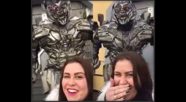 Un 'transformer' se negó a tomarse una foto con una chica y se vuelve viral - VIDEO