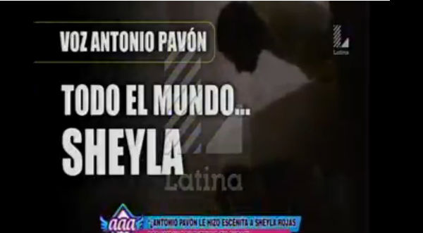 Antonio Pavón le arma escándalo en la calle a Sheyla