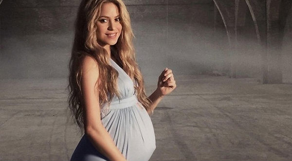 Shakira a horas de dar a luz a su segundo bebé