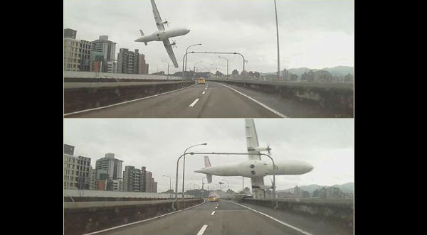 Taiwán: video registra momento de accidente aéreo