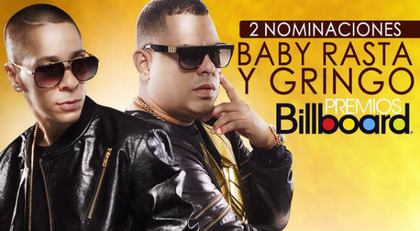 Baby Rastra y Gringo consiguen dos nominaciones para los premios Billboard