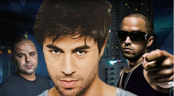 Enrique Iglesias  presentó el videoclip de 'Noche y de Día' junto a  Yandel y  Juan Magan