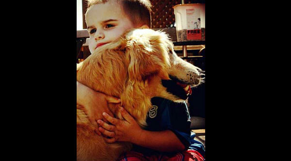 ¡Muy tierno! Conoce a Smiley, el perro ciego que alegra a niños discapacitados - FOTOS
