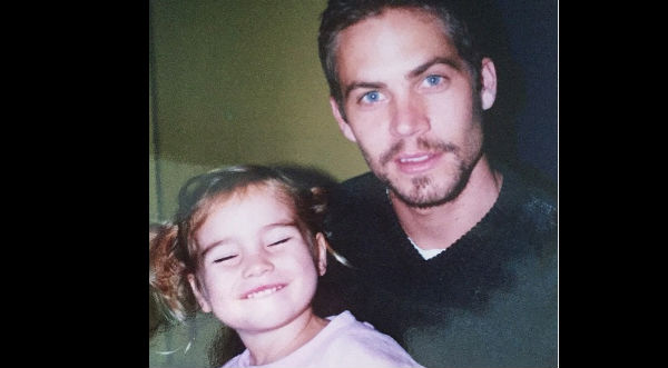 Hija de Paul Walker comparte inédita foto de su padre