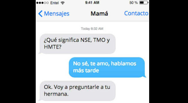 ¿Tus padres te envían mensajes de texto? Mira estas divertidas conversaciones – FOTOS