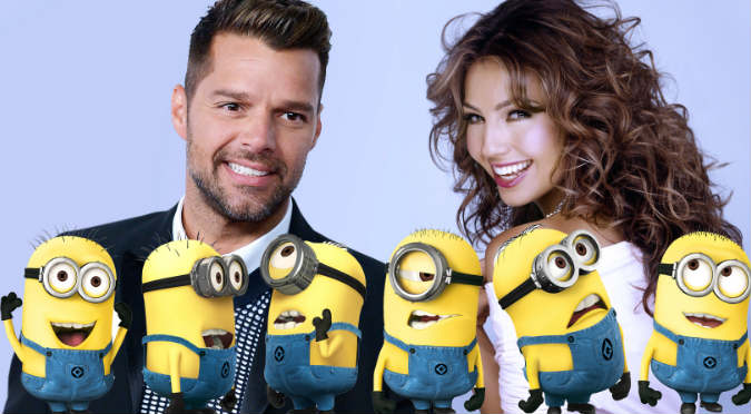 Checa el divertido video de Ricky Martin y Thalia imitando a 'Los minions'