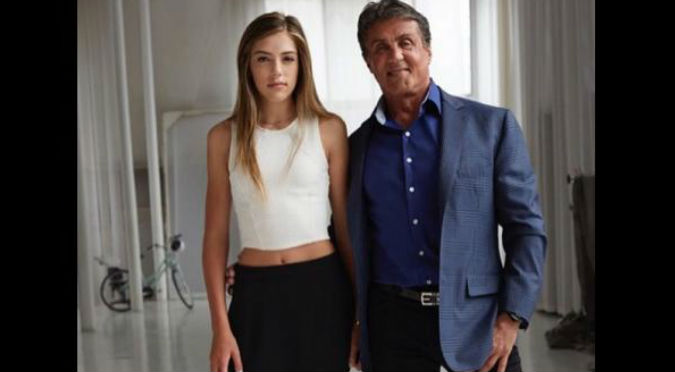 Conoce a la bella hija de Sylvester Stallone - FOTOS