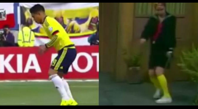 ¿Fue sin querer queriendo? Futbolista colombiano calienta igual que Quico – VIDEO