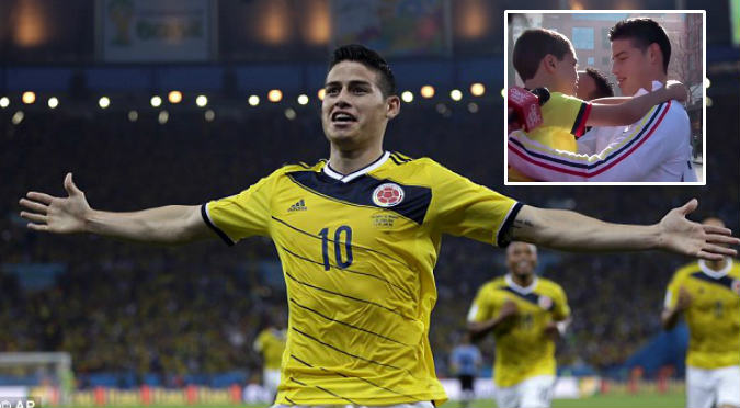 ¡Un tipazo! Checa el noble gesto de James Rodríguez con niño colombiano - VIDEO