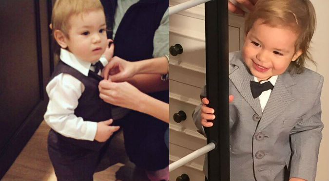 Checa el 'look' que llevarán los pequeños Liam y Gía para la boda de Yaco y Natalie - FOTOS