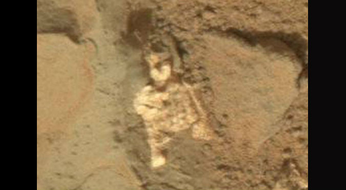 ¡No lo vas a creer! Habrían fotografiado ‘esqueleto alienígena’ en Marte - FOTOS