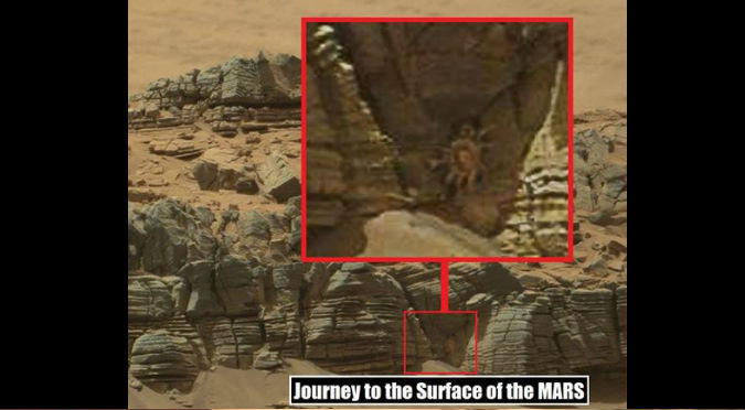 Mira la foto de un supuesto cangrejo en Marte