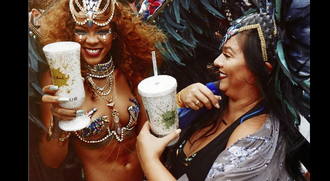 Mira toda la belleza y sensualidad de Rihanna en el carnaval de Barbados - FOTOS