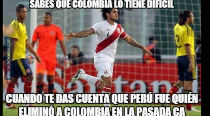 Checa los divertidos 'memes' del empate entre Perú y Colombia - FOTOS