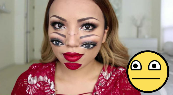 ¡WTF! Con este extraño maquillaje serás la sensación en Halloween – VIDEO