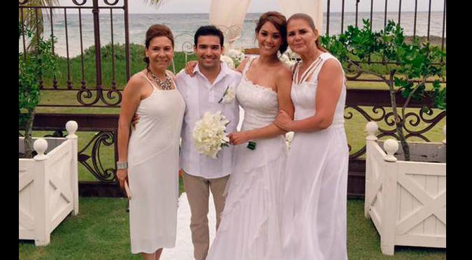 ¡Felicidades! Karen Schwarz y Ezio Oliva se casaron en Punta Cana