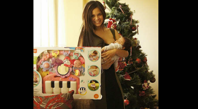 ¡Awwww! Mira el regalo que le dio Andrea San Martín a la pequeña Maia por Navidad – FOTO