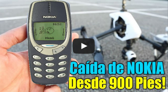 YouTube: ¿Qué pasa si tiramos un celular Nokia desde casi 300 metros de altura?
