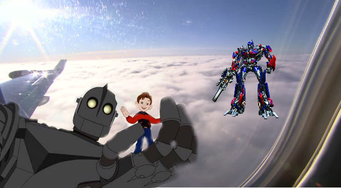 ¿'Transformer' o 'Gigante de Hierro'? Fotografían a un 'robot gigante' en las nubes