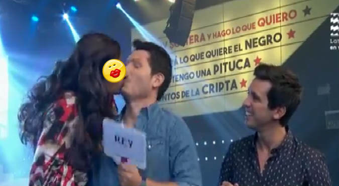 ¡Nooo! Este participante le dio tremendo beso en la boca a Cristian Rivero – VIDEO