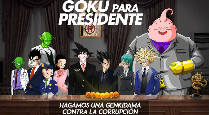¡Goku Presidente! En Facebook lo proponen como candidato – FOTOS