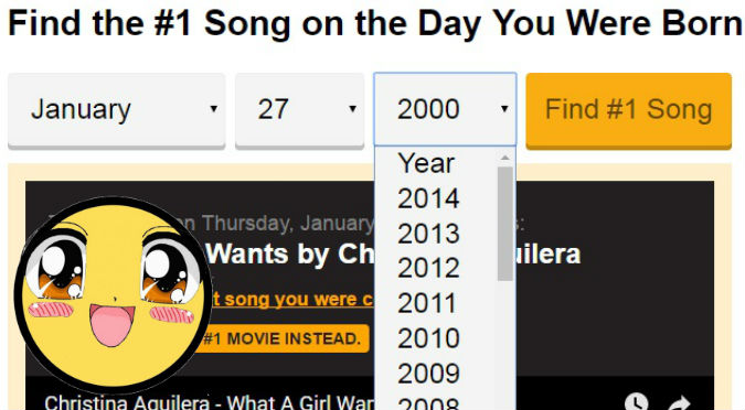 ¿Cuál es tu canción? Web te revela la canción que era el hit el día de tu nacimiento